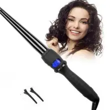 ЖК бигуди конические щипцы для завивки Однотрубная керамическая глазурь груша цветок конус Электрические волосы кудрявые волосы