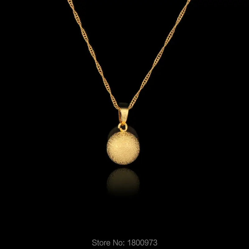 Lady Gold Color Necklace Party Jewelry 