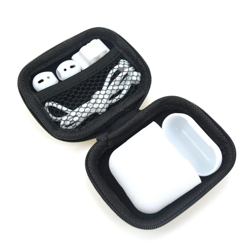 5 в 1 коробка для хранения наушников сумка для AirPods чехол для наушников Защитная крышка для гарнитуры для Apple AirPods чехол Аксессуары - Цвет: Белый