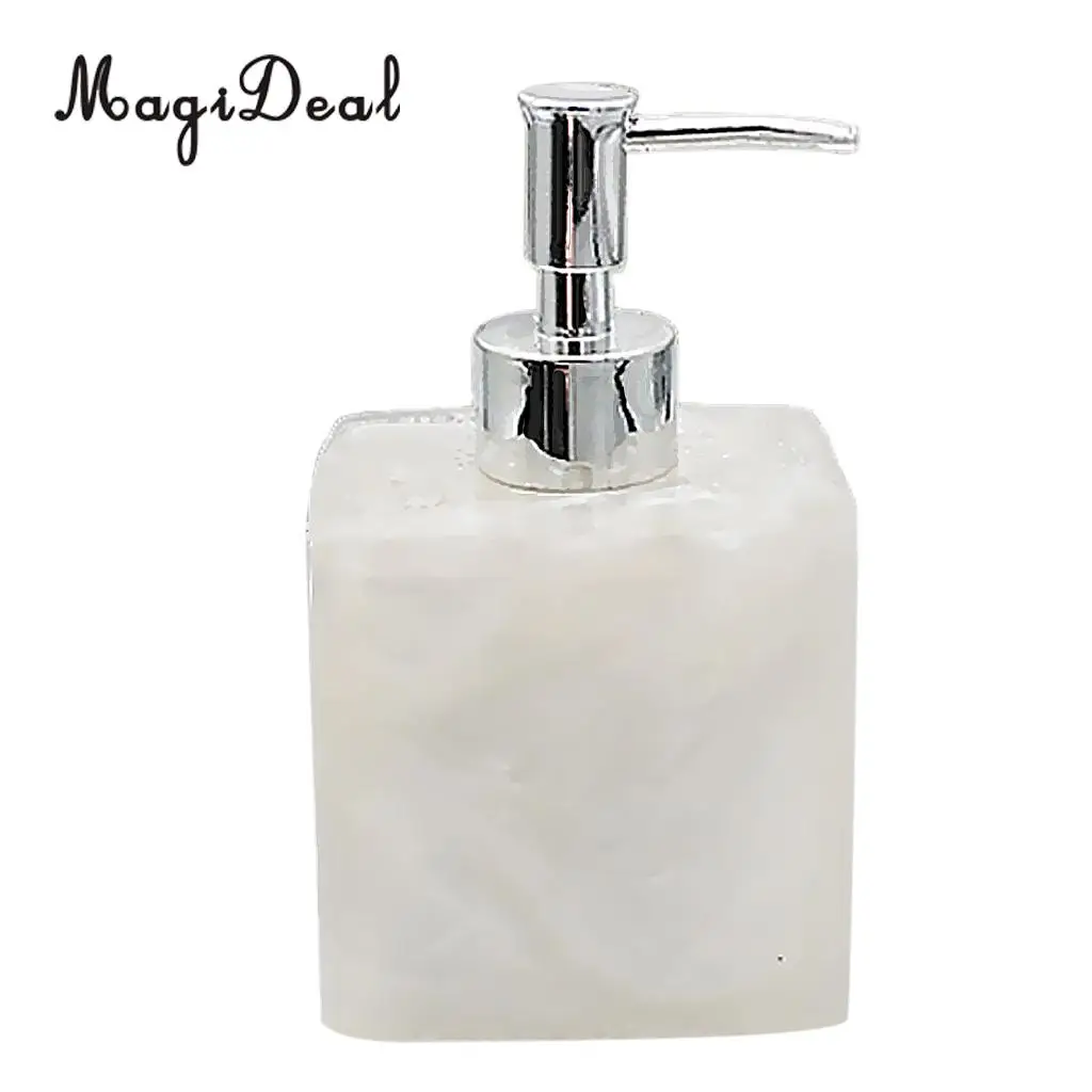Fashion Resin Soap Dispenser Bathroom Pump Storage Bottle  Black