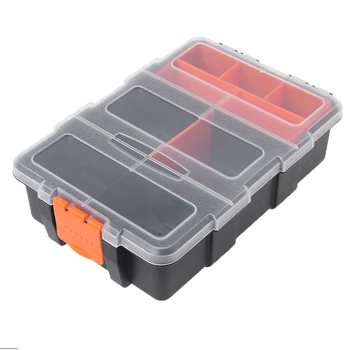 

1Pc Hardware Box Transparent Multifunctional Storage Tool Case Plastic Organizer