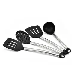 1 комплект наборы Кухонных Приспособлений силикагель ручка металлическая Кухня кухонная утварь многофункциональные аксессуары