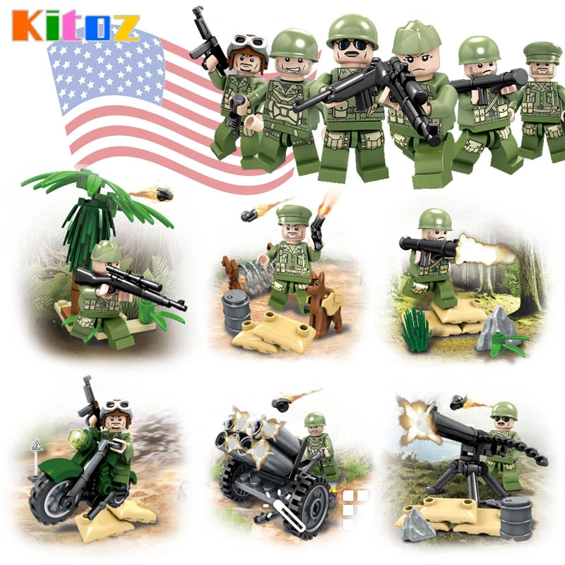 Kitoz Dunya Savasi Ii Cin Japon Savas Demir Testeresi Ridge Ww2 Abd Ordusu Asker Figuru Askeri Yapi Blok Oyuncak Uyumlu Lego Ile Blocks Aliexpress