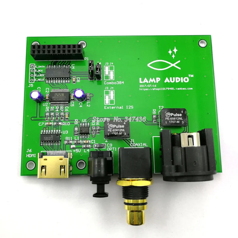 

Amanero XMOS USB Digital Interface I2S / IIS to Coaxial Optical HDMI SPDIF AES Output