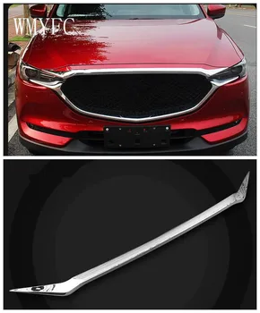 

For New Mazda CX-5 ABS Chrome Front Bonnet Machine Cover Molding Trim WMYFC Exterior Modified Accessories 2017 2018