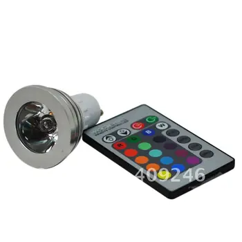 

3W GU10 Remote Control LED Bulb Light RGB 16 Color Spot Light