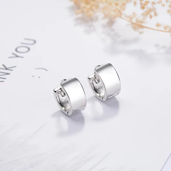 

100% 925 Sterling Silver Smooth Surface Ear Cuff Clip on Earrings For Women Girl Without Piercing Earings Jewelry DS1040