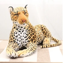 Fancytrader 43 110cm Biggest Large Leopard Plush Soft Stuffed Emulational Cheetah Toy Great Gift Free