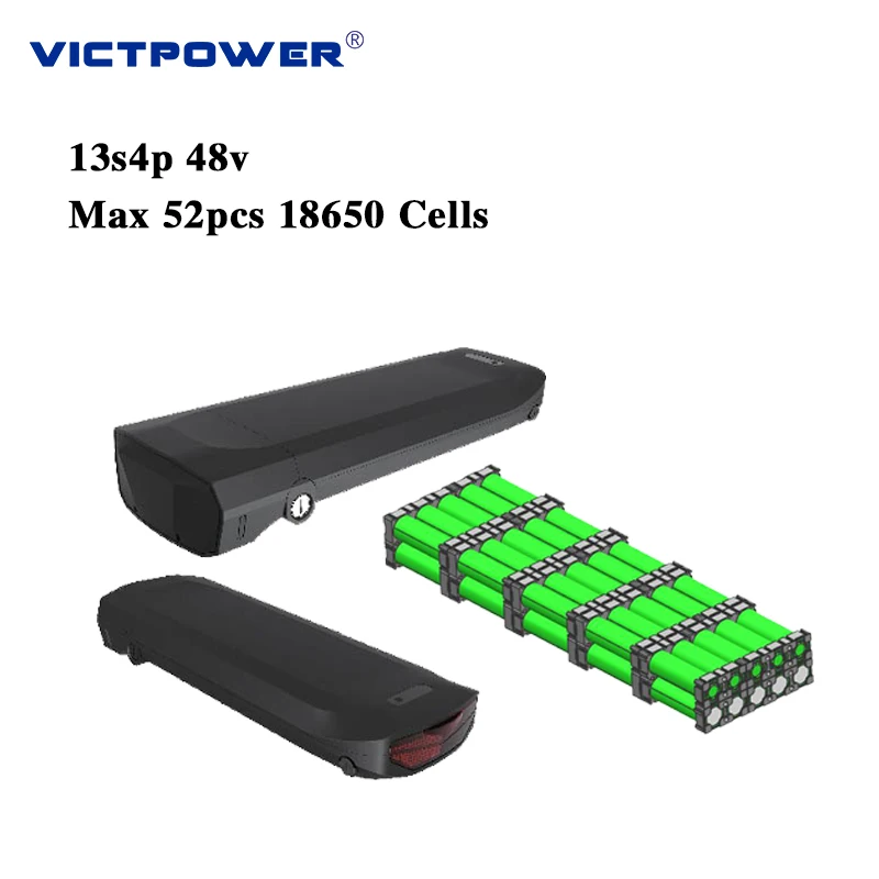 13S4P 13.6Ah 48V Battery Pack Lithium ion Battery Pack with case for