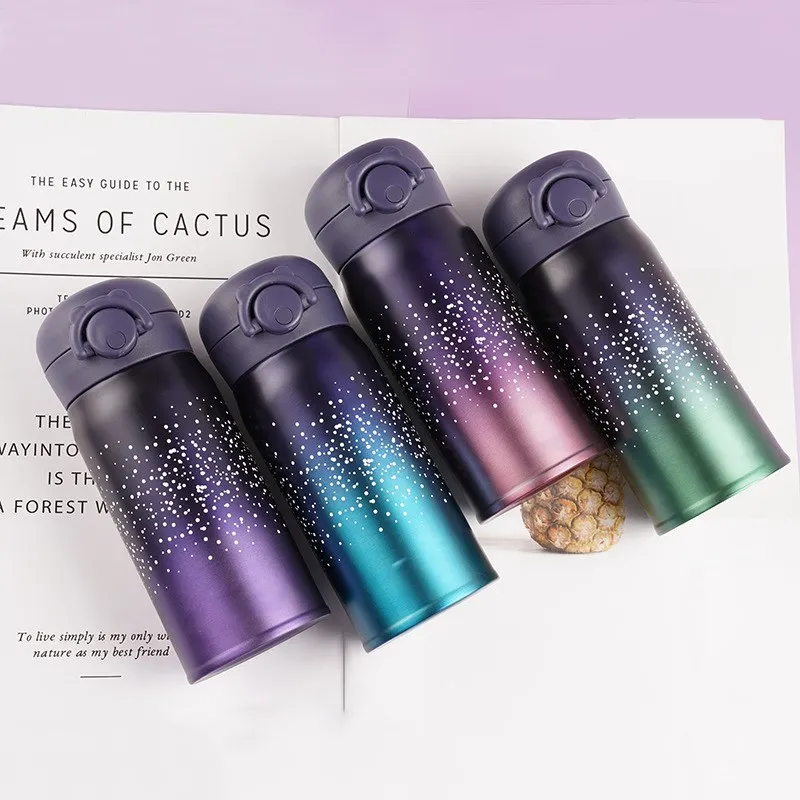 Mini Thermos Student Cup Stainless Steel Vacuum Insulated Starry Termos