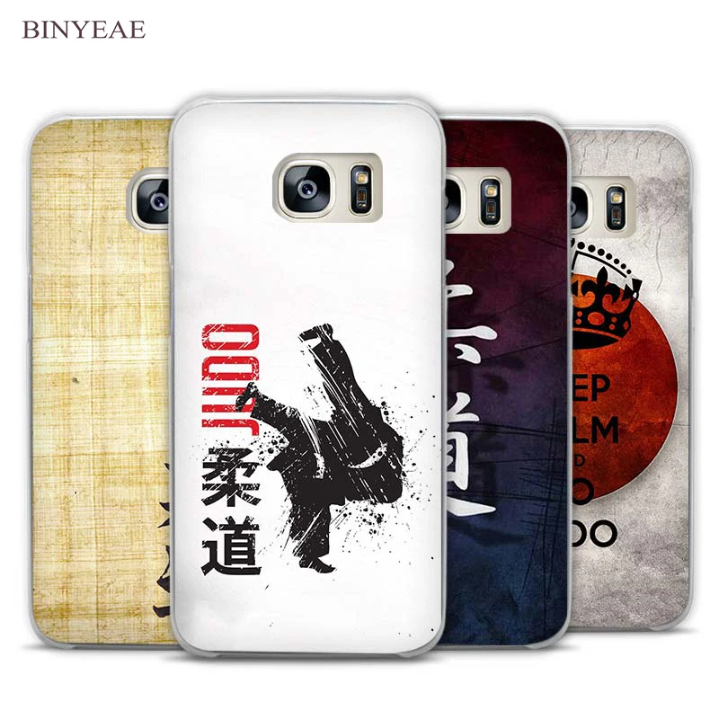 

BINYEAE Judo Transparent Phone Case Cover for Samsung Galaxy S3 S4 S5 S6 S7 S8 Edge Plus Mini