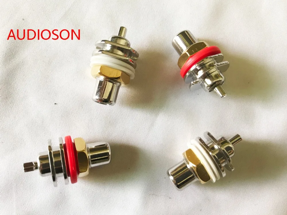 

Hi-End AUDIOSON- Cardas GRFA RCA Female socket Rhodium Plated 4PCS/SET