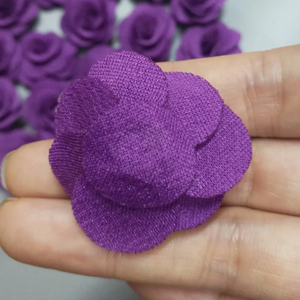 silk flower artificial & dried arrangements 10Pieces/Bag Size 4CM Fabric Rose Flower Handmade Cloth Flowers Hand DIY Material Wedding Bouquet Flower Hair Cloth Accessories flower fall artificial flora artificial & dried floral