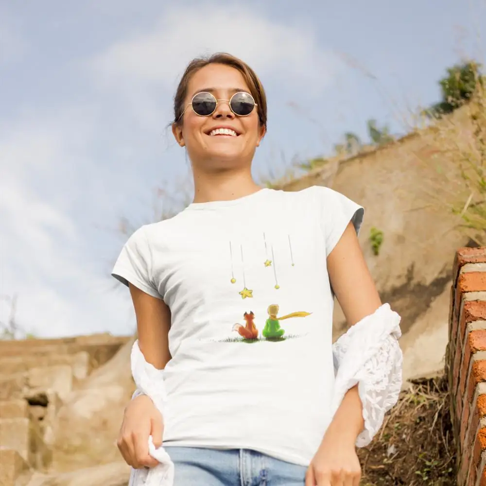С принтом Маленький принц футболка с леопардовым вечеринка Ropa Bebe Infantil Nino Le Petit