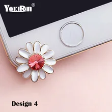 YOKIRIN цветок наушники со стразами против пыли Разъем мобильный телефон, пыленепроницаемый, вилка для iPhone huawei 3,5 мм наушники затычки для телефона