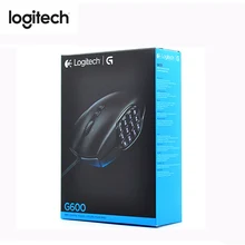Оригинальная Проводная игровая мышь logitech G600 MMO многокнопочная