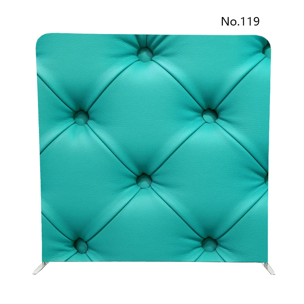 8ft Turquoise Leather Sofa Stitched Buttons For Double Sided - 8ft Turquoise Leather Sofa Stitched Buttons For Double Sided