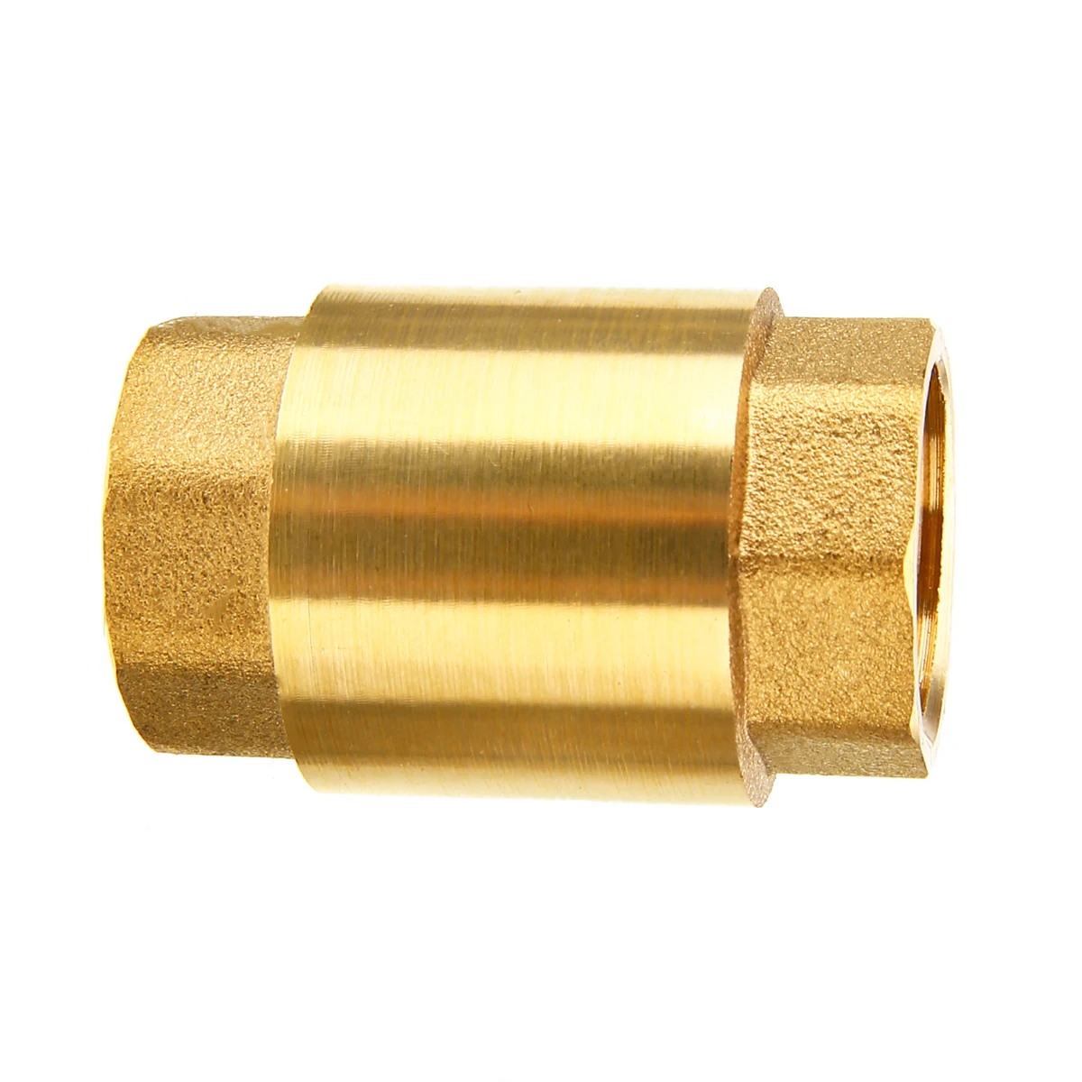 1pc New 1/2'' NPT Brass Thread In-Line Spring Check Valve 200WOG