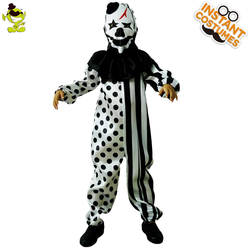 Sammie1994 Vente Garcons Tueur De Clown Costumes Halloween Mascarade Partie Role Play Tenue Enfants Avec Masque Deguisement Parti Ensembles Pas Cher Prix