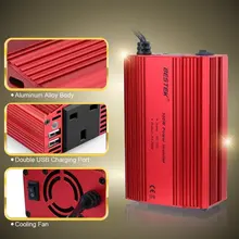 300 Вт Модифицированная Синусоида Инвертер 12 В 220 В 5 В 3.1A Dual USB Инвертор 300 Вт Автомобилей Силового Преобразователя ПОСТОЯННОГО ТОКА В ПЕРЕМЕННЫЙ Инвертор 220 В BESTEK