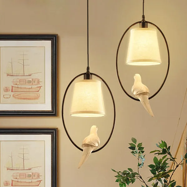 E14 Modern Creative Bird Pendant Light Restaurant Living