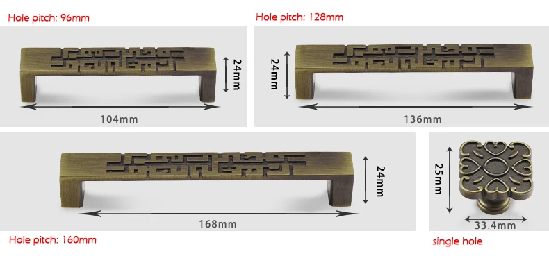 KAK 5 шт/лот цинковый сплав старинный Бронзовый Шкаф ручки винтажные дверные ручки к шкафу ручки ящика бронзовые ручки для мебели