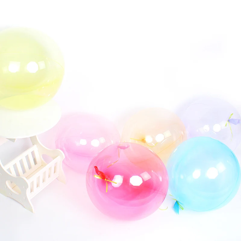 

18inch crystal clear BOBO balloons Transparent Luminous child Shower Favors birthday party decorations kids Bubble globos