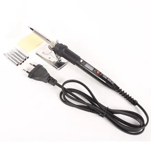 80 Вт Электрический паяльник с регулируемой температурой и ЖК-цифровым дисплеем 110 В 220 в сварочный паяльник наконечники ремонтный набор инструментов