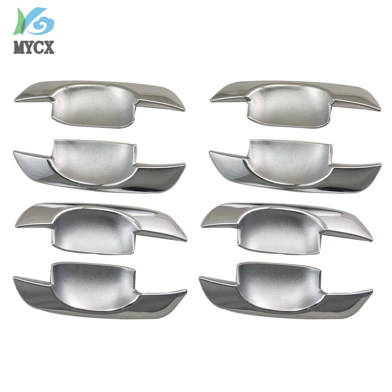 Car-styling Chrome Door Handle Insert Trim For Toyota Hilux 2005-2014 toyota fortuner innova 2008-2014 for corolla 2001-2010 | Автомобили