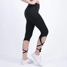 Summer Women Cross Bandage Workout Pants High Waist Stretch Slim Fitness Leggings Female Athleisure Bodybuilding Jegging