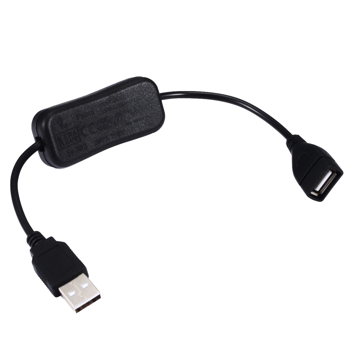 Практичный 1 шт. USB кабель питания Переключатель мужской на Женский удлинитель силовой кабель с 303 кнопочным переключателем для управления питанием