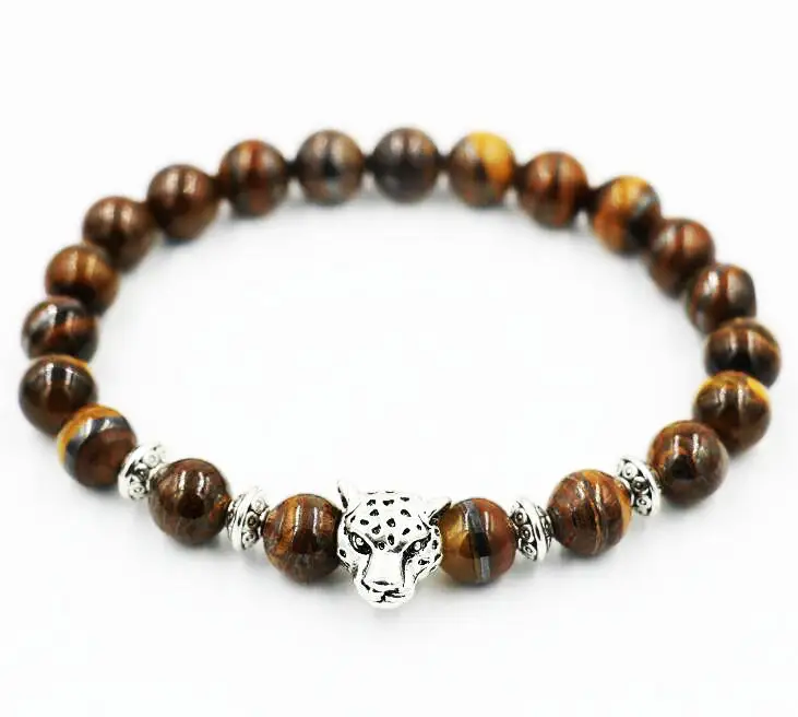 BPPCCR Tiger Eye stone 8MM Lava string prayer beads Antique Gold Men Women Bracelets bijoux Pulseiras masculinas | Украшения и