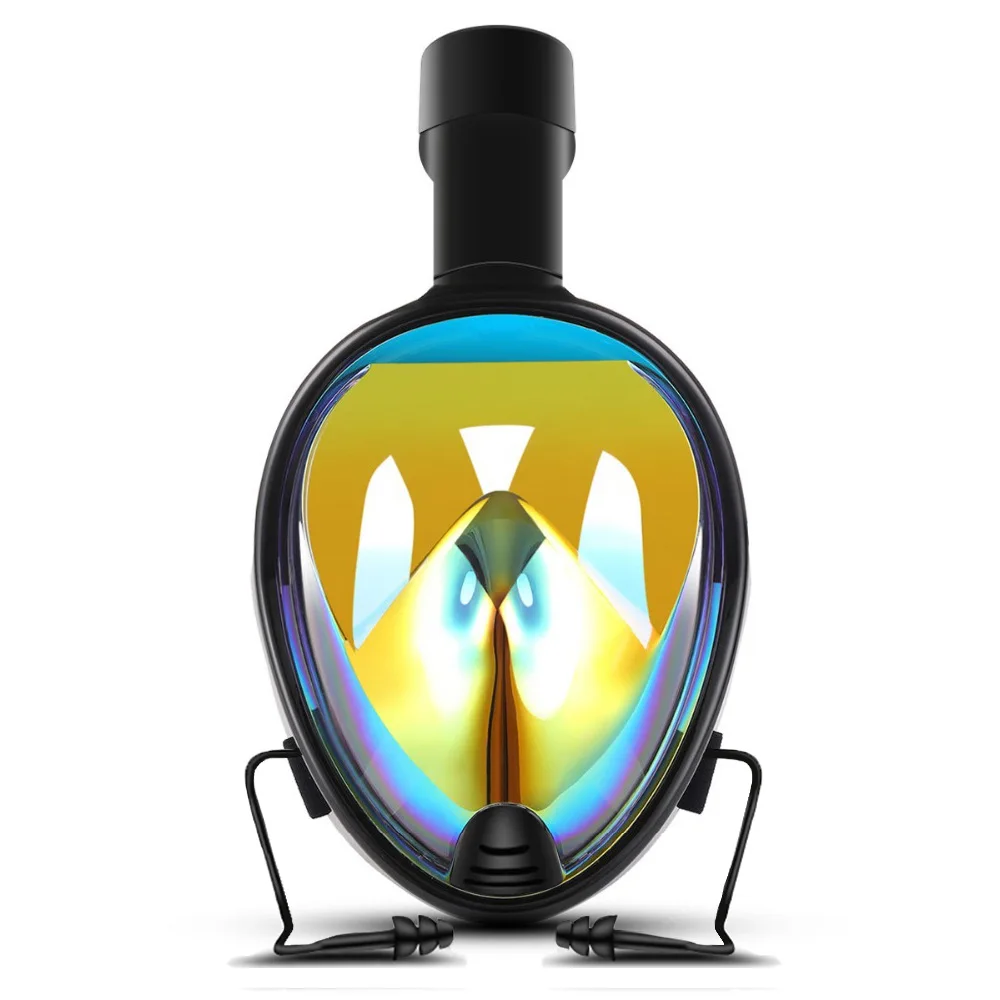 colorful snorkeling mask