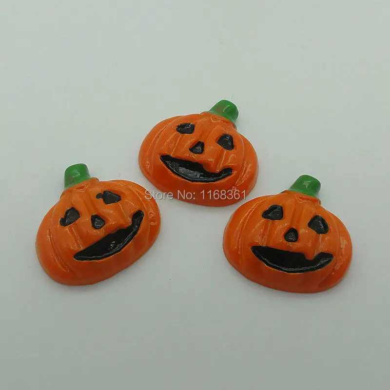 1pcs/lot resin flat back Halloween amiable pumpkin 25mm Cabochons Scrapbooking Hair Bow Center DIY Christmas decration C104-9