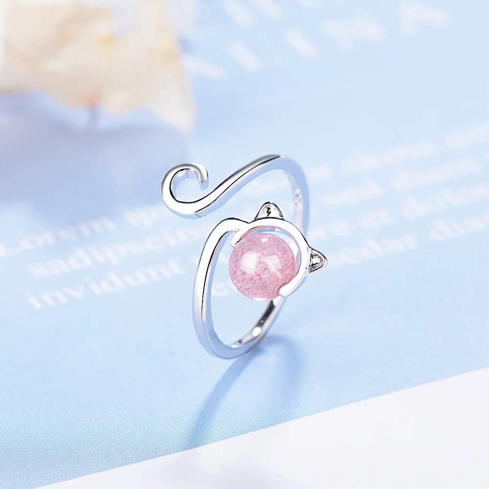 silver 925 adjustable cat rings (5)