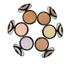 Пигментированный водонепроницаемый пудра для лица 6 цветов Хайлайтер для макияжа Косметика для лица консилер основа мерцающая пудра Контур