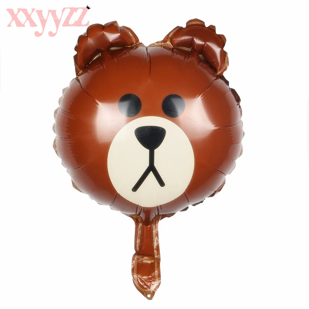 XXYYZZ Free Shipping New Mini Cartoon Animal Baby Cake Aluminum Balloons Birthday Party Balloons Wholesale Children's Toys - Цвет: A-017C