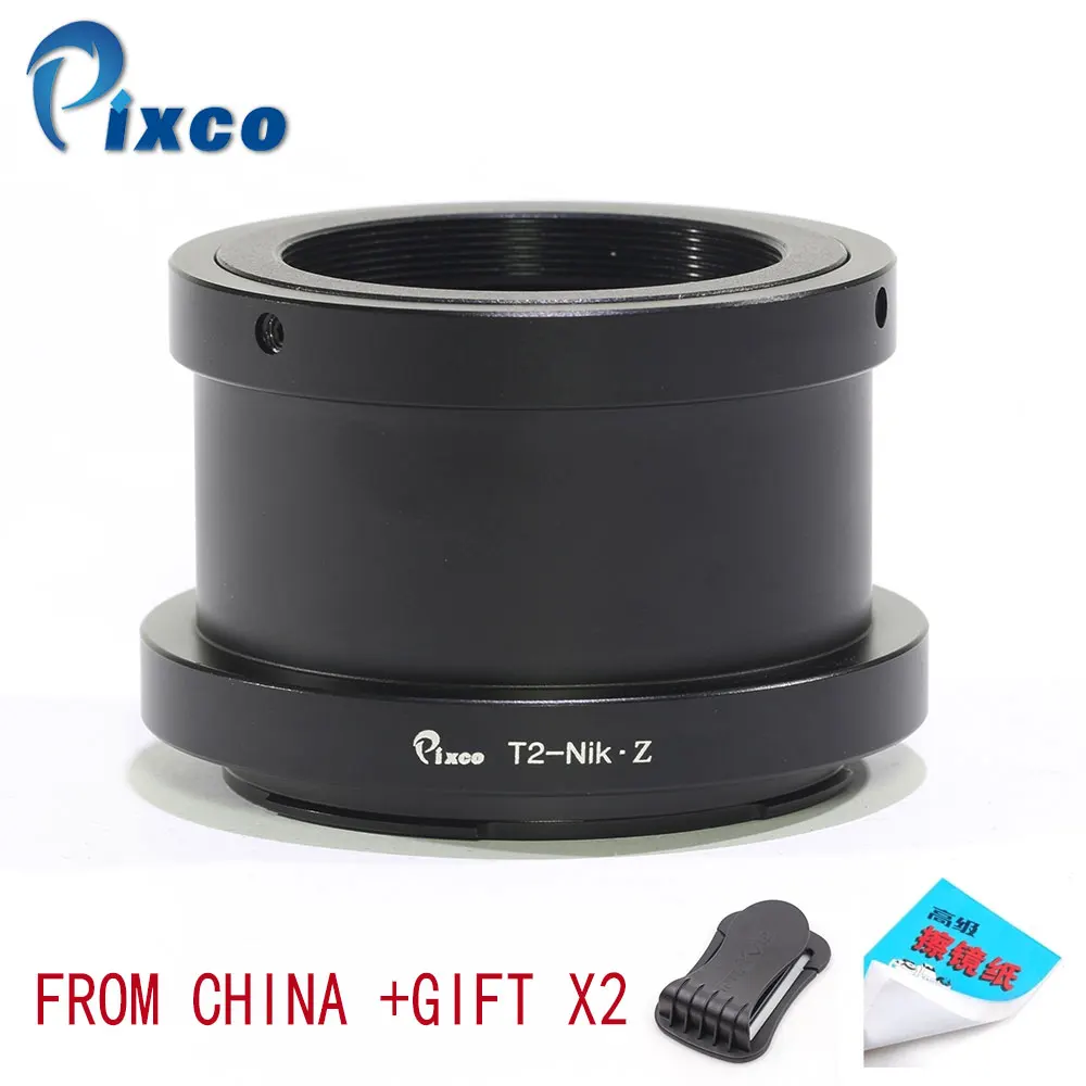 

Pixco for T2-Nik Z Droshipping with lens adapter, Lens Adapter Suit For T2 Mount Lens to Suit for Nikon Z Camera