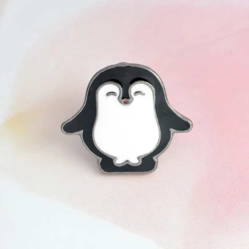 Детская джинсовая куртка с изображением животных|penguin brooch|pin badgebrooch button |
