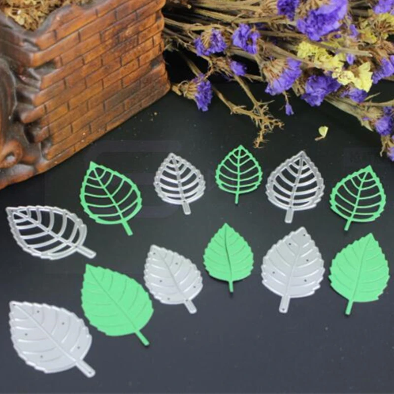 

YLCD1612 Leaves Metal Cutting Dies For Scrapbooking Stencils DIY Album Cards Decoration Embossing Folder Die Cuts Tools Mold New