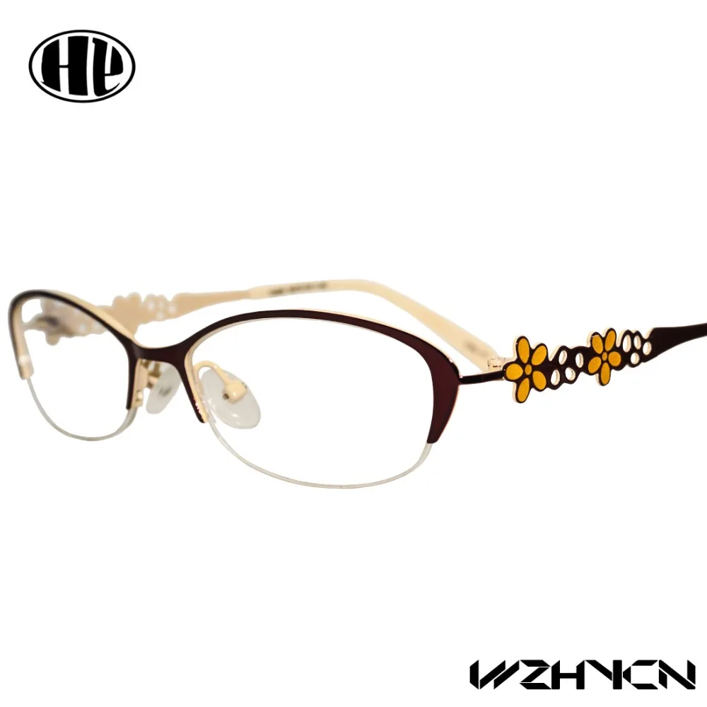 

Retro Women Eyewear Clear Lens Oculos De Grau Alloy Eye Glasses Floral Optical Frames Vintage Oculos Grace Women Glasses