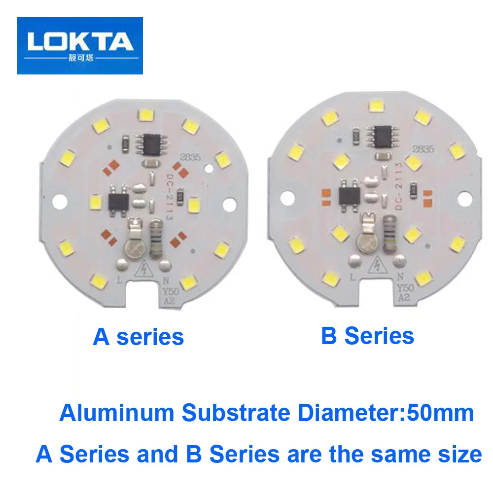 

10PCS/LOT LED SMD Chip Lamp Light 5W 7W 220V Input Directly Smart IC Fit For DIY LED Downlight Cold white Warm white