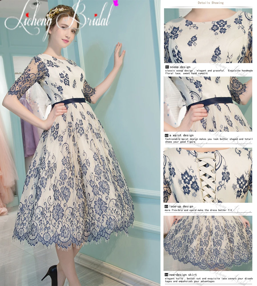 Licheng Bridal бежевый повязку кружева dress знаменитости платья с поясами 2017 аппликации