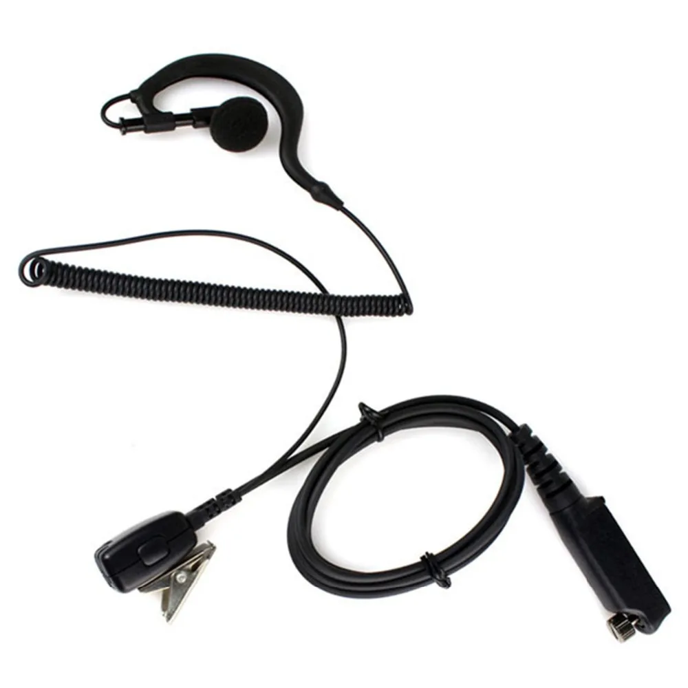 PTT MIC G Shape Earpiece Headset for Sepura STP8000 Walkie Talkie Ham