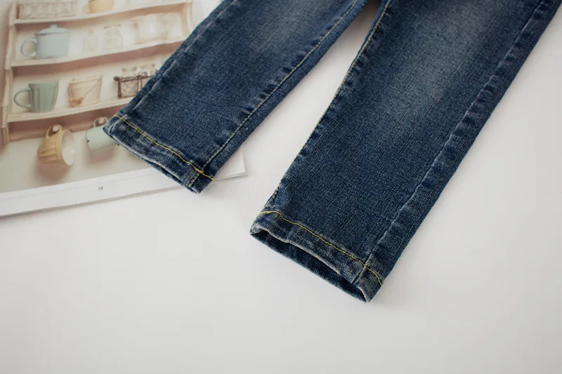 Autumn 2018 New Style Girls Jeans Kids Clothing Pants For Girls Spring Trousers Children Jeans Elastic Waist Fashion For Baby (2)