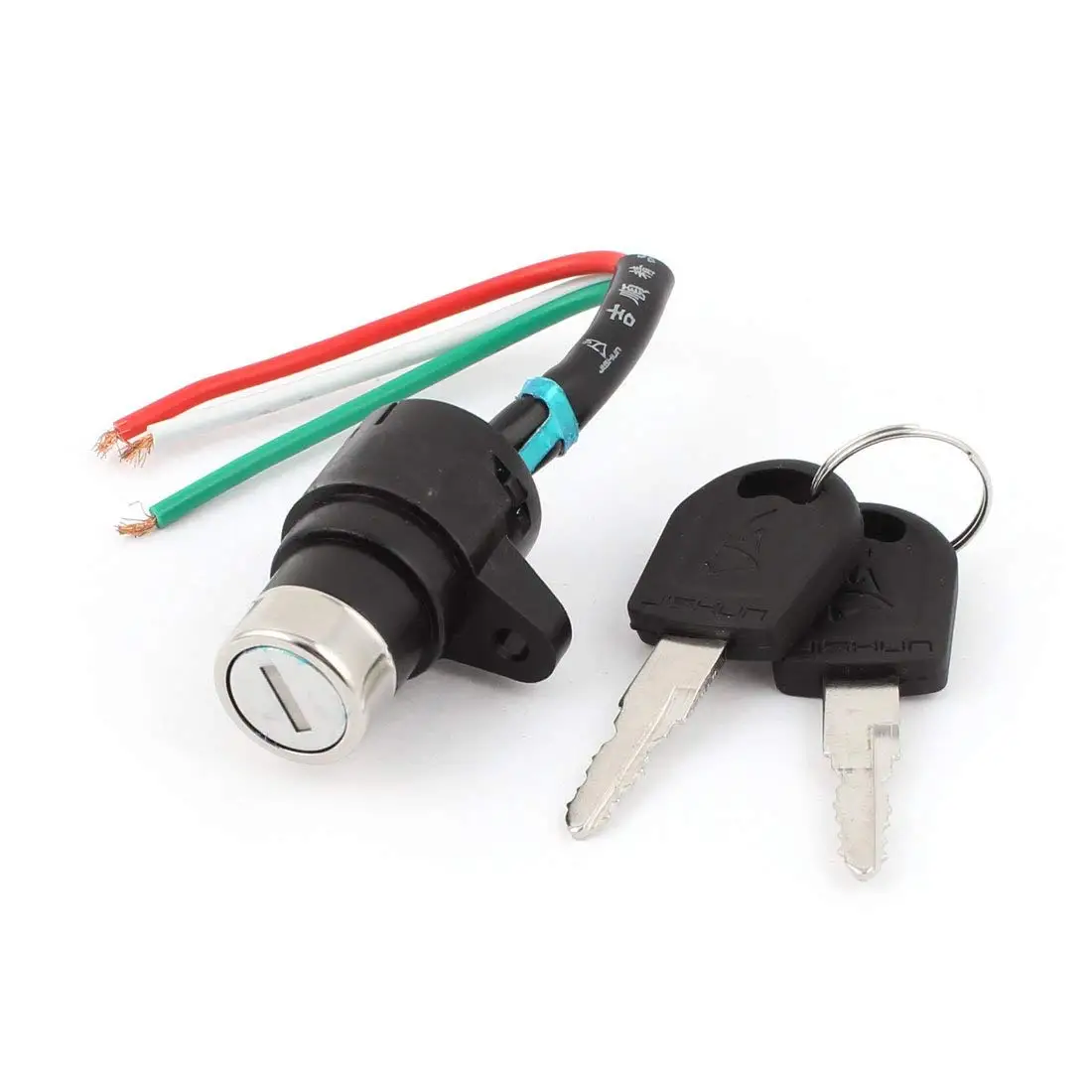 

Uxcell 3 Wires Scooter Kart ATV Electric Bikes Ignition Switch Lock with 2 Keys