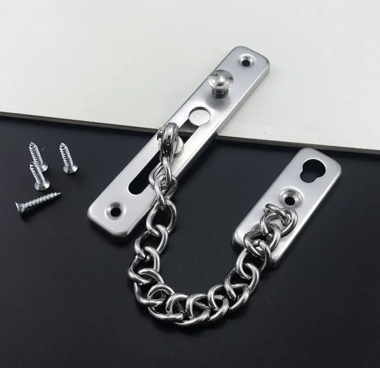 Thickening Stainless Steel Door Chain Door Latch Protective Lock House