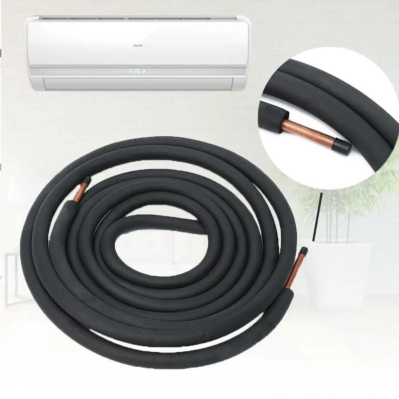 

3 Meter Air Conditioner Pair Coil Tube Set 1/4 Inch 1/2 Inch Insulated Copper Pipe Split Line Wire Suit Air Conditioner Parts