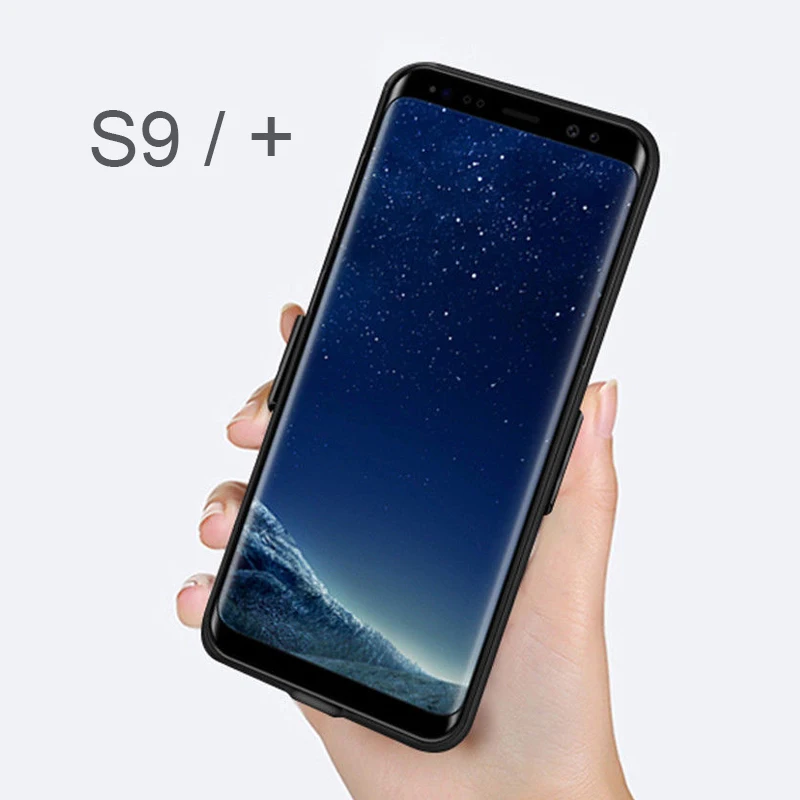 

6Countries drop ship For Samsung Galaxy S9 Battery Case Charger Cover for S9Plus + Extended Portable Power Cases Charging