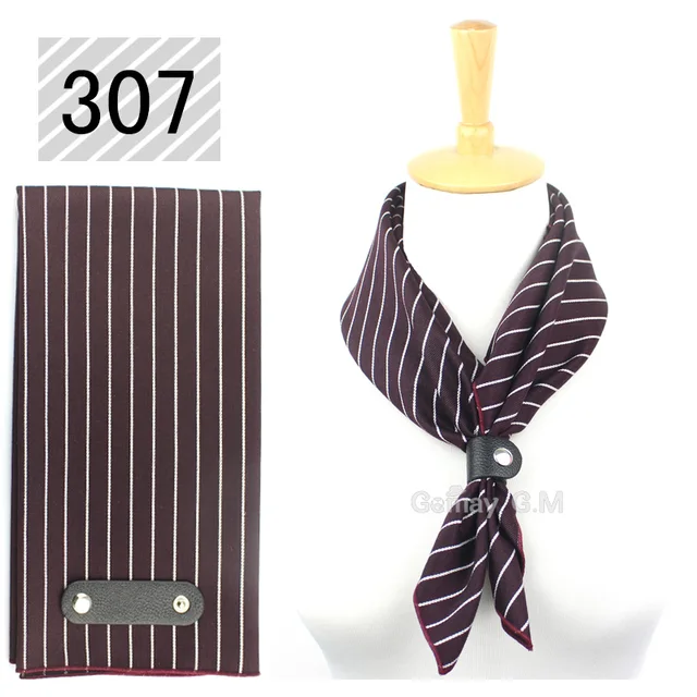 Autumn Winter Scarf Women Casual Cotton Mens Scarves 60*60 cm Square Striped Hanky Wrap Fashion Pocket Square For Party 307